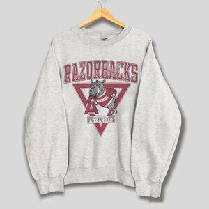 Vintage University of Arkansas Razorbacks Sweatshirt, 90s NCAA Men Women Shirt